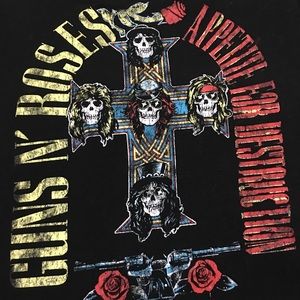 Guns N’ Roses black with small tie-dye details